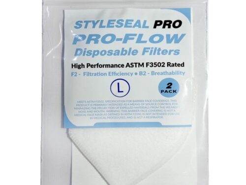 pro flow astm f3502 mask filters 2-pack