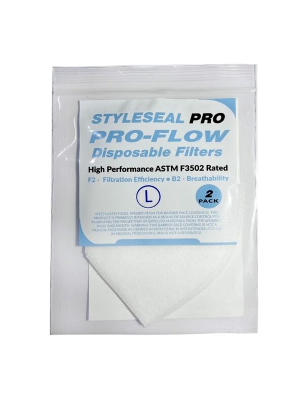 pro flow astm f3502 mask filters 2-pack