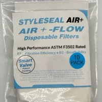 AIR+ FLOW mask filters 10-pack valve-ready