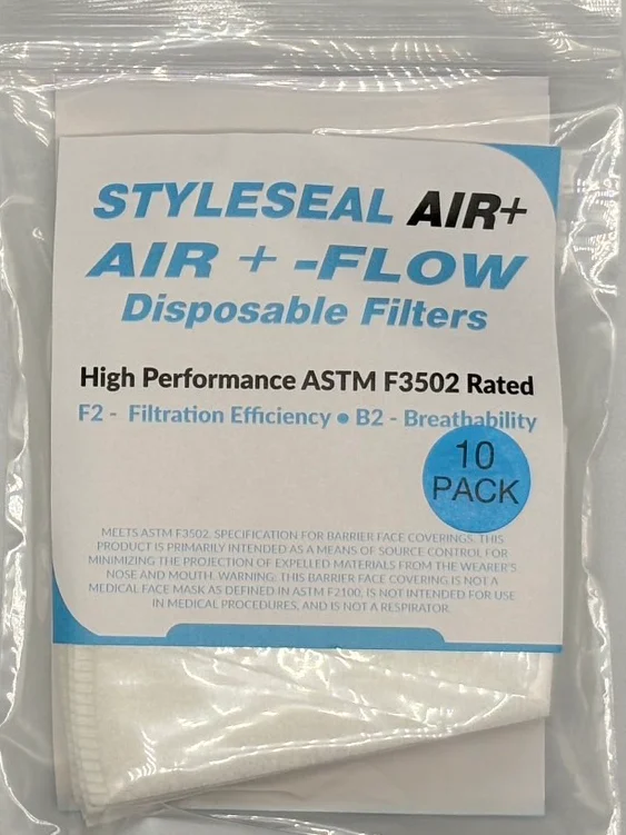 AIR+ FLOW mask filters 10-pack