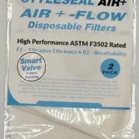 AIR+ FLOW mask filters 2-pack valve-ready